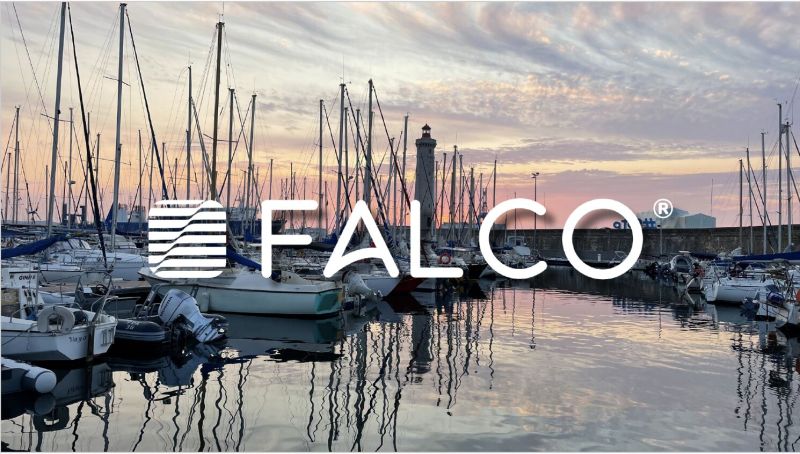 Port with Falco logo